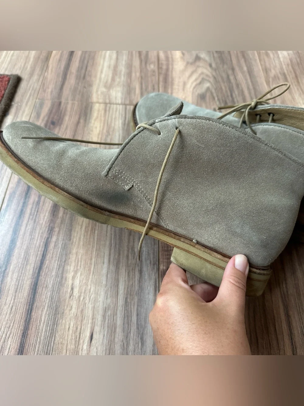 FRYE Tan Brown Suede Leather Chukka Ankle Boots US 10.5 D